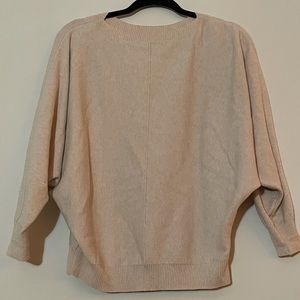 Cream crew neck sweater